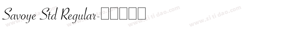 Savoye Std Regular字体转换